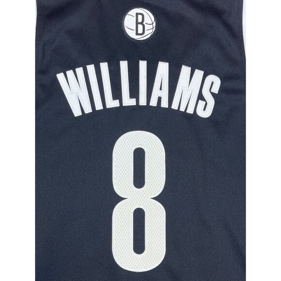 Adidas Deron Williams #8 Black Brooklyn Nets Basketball NBA Jersey Sz M - Picture 5 of 8